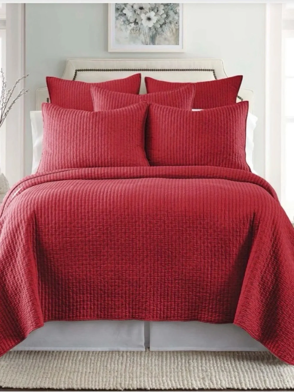 Levtex Home Cross Stitch Stitching 3-Pc. Quilt Set, Res King, 106x92